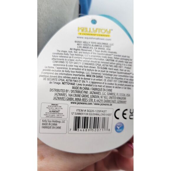 12 Inch Squishmallow Ricky fish navy anchor 2019 bundle and save - Picture 5 of 5